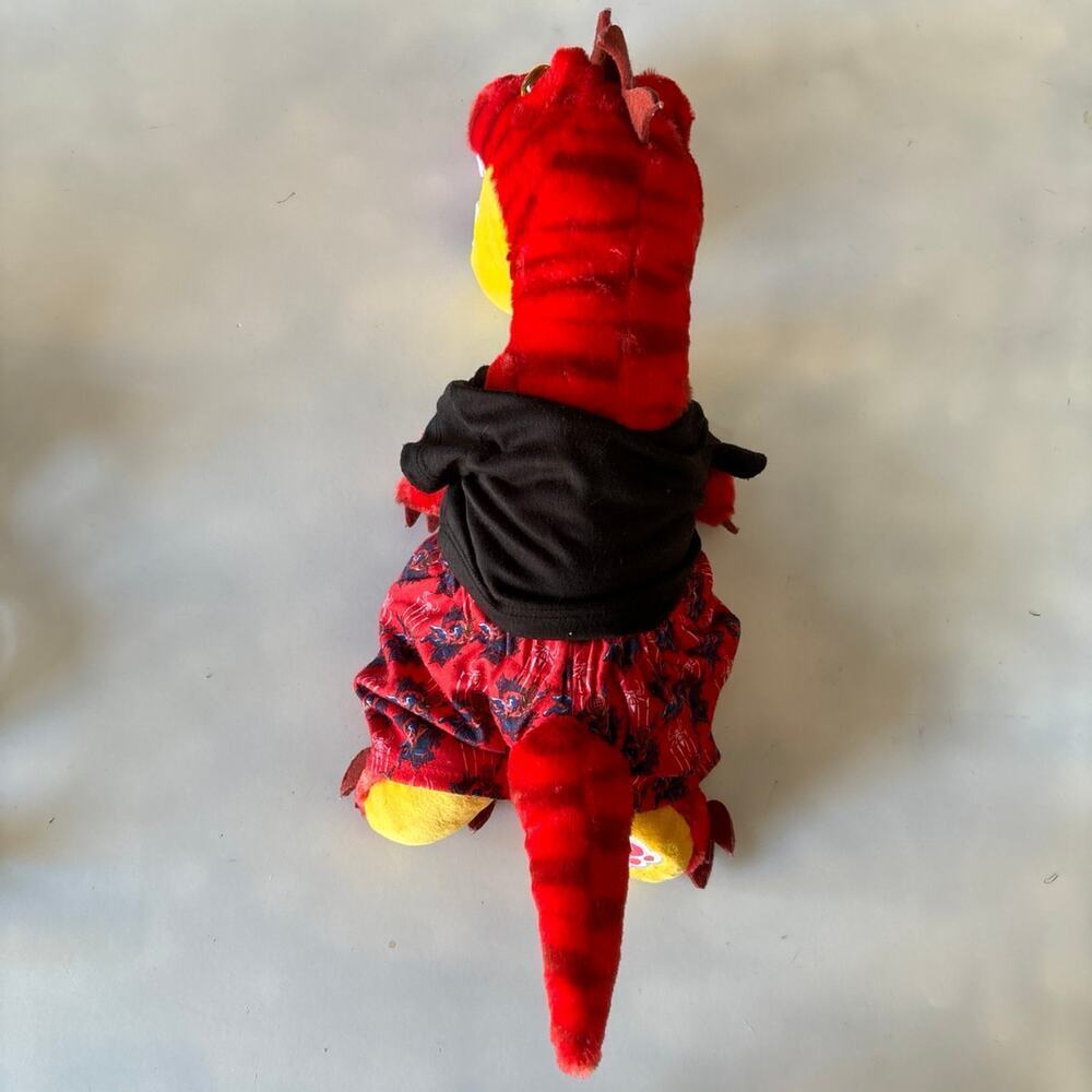 Build-A-Bear Workshop Raptor Stuffed Animal in Red - Picture 2 of 6